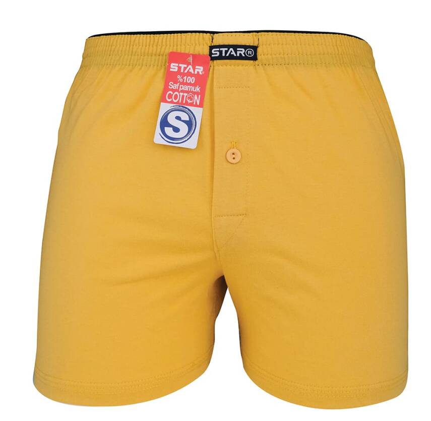 STAR DÜZ RENK %100 SAF PAMUKLU RAHAT KALIP HAVLU BEL BOXER - 1