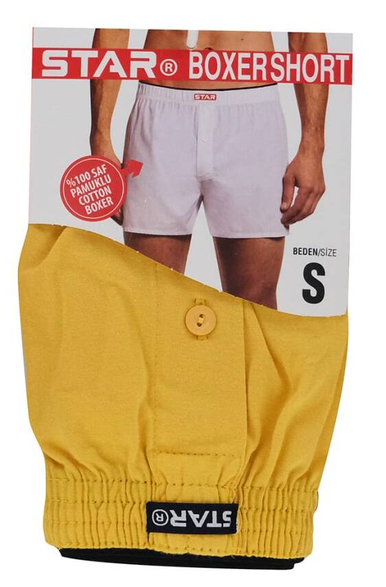 STAR DÜZ RENK %100 SAF PAMUKLU RAHAT KALIP HAVLU BEL BOXER - 2