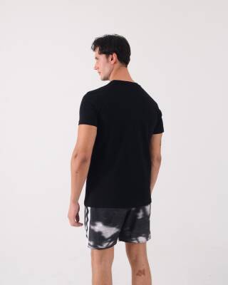 STAR ERKEK SİYAH REGULAR KESİM BASİC T-SHİRT SİYAH
