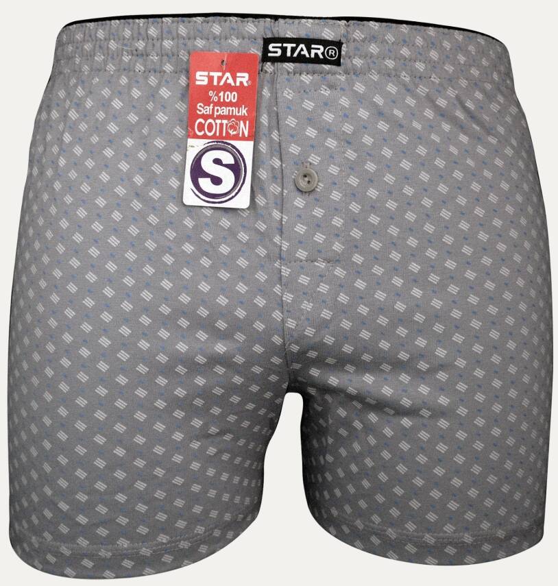 STAR %100 SAF PAMUKLU RAHAT KALIP DESENLİ HAVLU BEL BOXER - 1