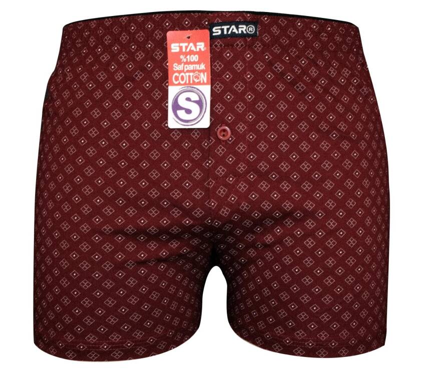 STAR %100 SAF PAMUKLU RAHAT KALIP DESENLİ HAVLU BEL BOXER - 1