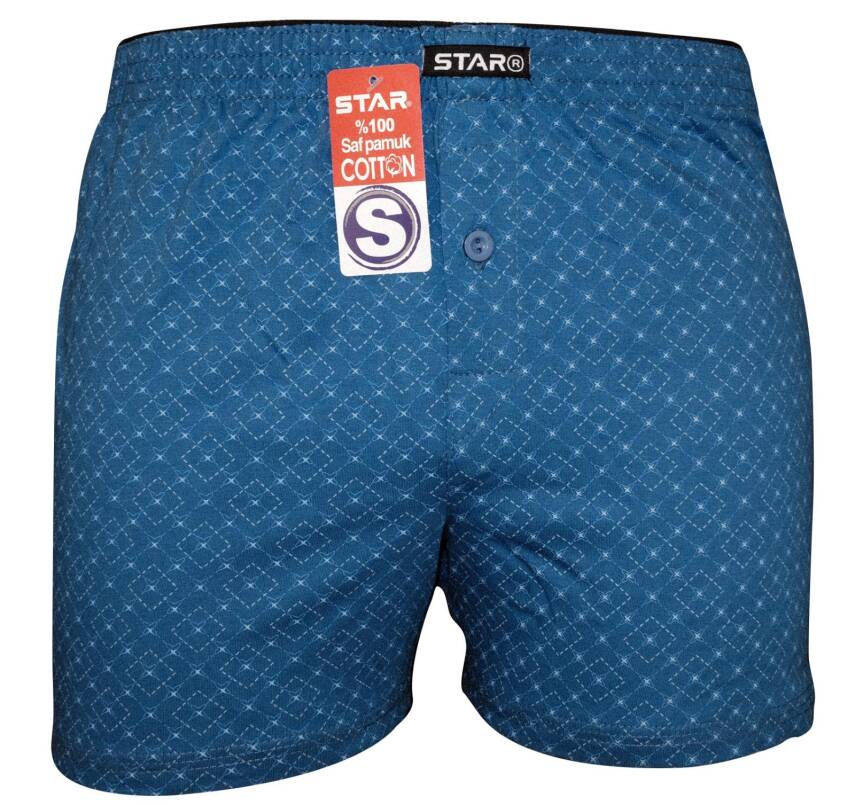 STAR %100 SAF PAMUKLU RAHAT KALIP DESENLİ HAVLU BEL BOXER - 1