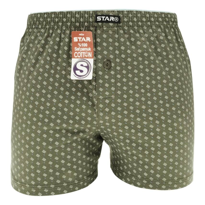 STAR %100 SAF PAMUKLU RAHAT KALIP DESENLİ HAVLU BEL BOXER - 1