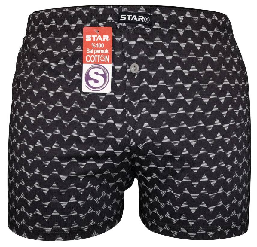 STAR %100 SAF PAMUKLU RAHAT KALIP DESENLİ HAVLU BEL BOXER - 1