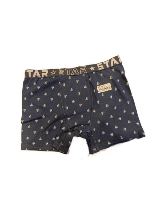 STAR 3 LÜ ERKEK ÇOCUK BELİ KEMERLİ DESENLİ BOXER - 5