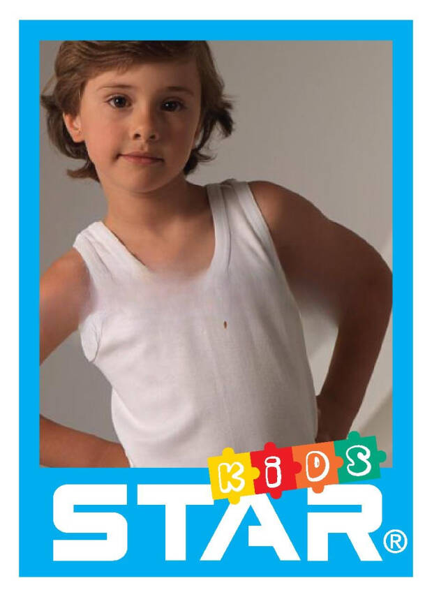 STAR 3 LÜ ERKEK ÇOCUK SAF PAMUK ATLET - 5