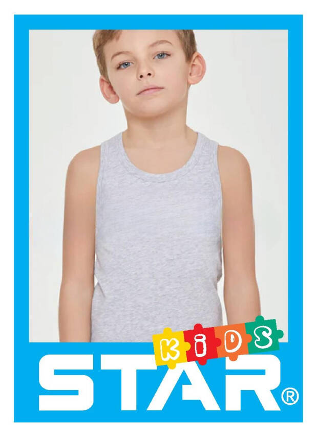 STAR 3 LÜ ERKEK ÇOCUK SAF PAMUK ATLET - 6