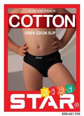 STAR 3 LÜ ERKEK ÇOCUK SAF PAMUK SLİP KÜLOT - Star