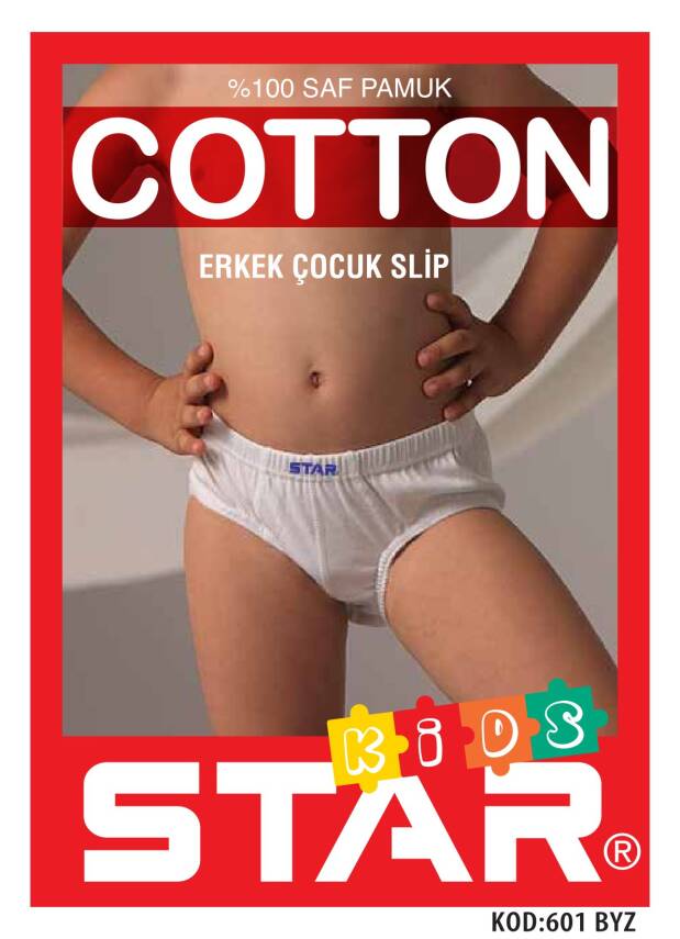STAR 3 LÜ ERKEK ÇOCUK SAF PAMUK SLİP KÜLOT - 2