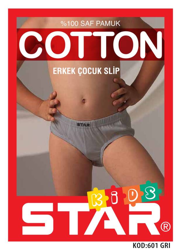STAR 3 LÜ ERKEK ÇOCUK SAF PAMUK SLİP KÜLOT - 3