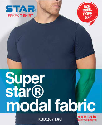 STAR 3 LÜ ERKEK MODAL SIFIR YAKA KISAKOL BASİC T-SHİRT LACİVERT