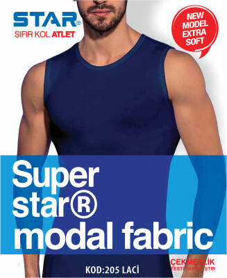 STAR 3 LÜ ERKEK MODAL SIFIR YAKA SIFIRKOL T-SHİRT LACİVERT