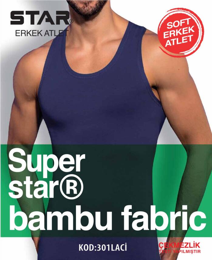 STAR 3 LÜ ERKEK ORGANİK BAMBU ATLET - 1