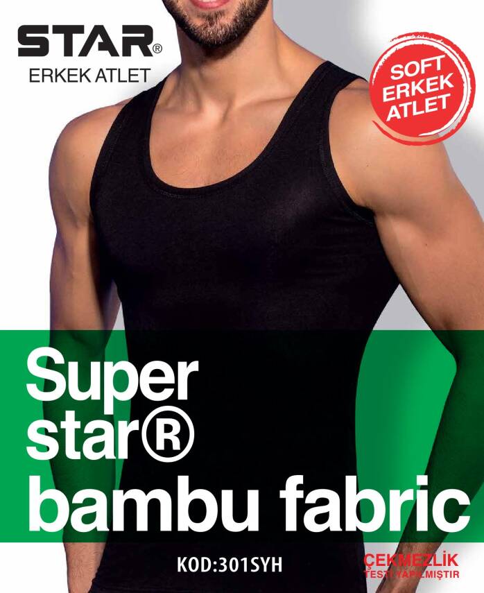 STAR 3 LÜ ERKEK ORGANİK BAMBU ATLET - 3