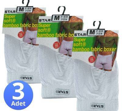 STAR 3'LÜ ERKEK ORGANİK BAMBU PAMUKLU KEMER BOXER - 2
