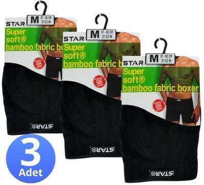 STAR 3'LÜ ERKEK ORGANİK BAMBU PAMUKLU KEMER BOXER - 2