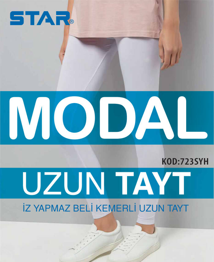 STAR 3 LÜ KADIN MODAL UZUN TAYT - 1