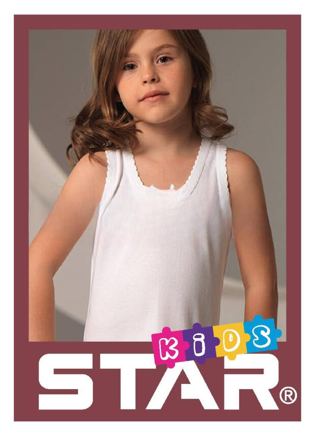 STAR 3 LÜ KIZ ÇOCUK SAF PAMUK GENİŞ ASKILI ATLET - 2