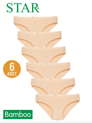 STAR 6 LI KADIN TEN ORGANİK BAMBU BİKİNİ KÜLOT 