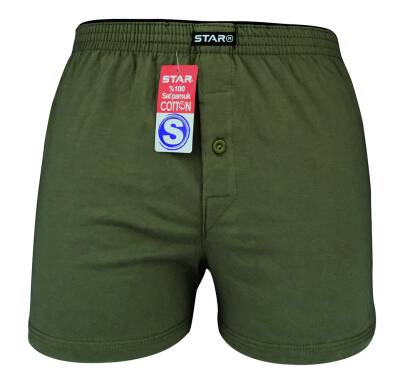 STAR DÜZ RENK %100 SAF PAMUKLU RAHAT KALIP HAVLU BEL BOXER - Star