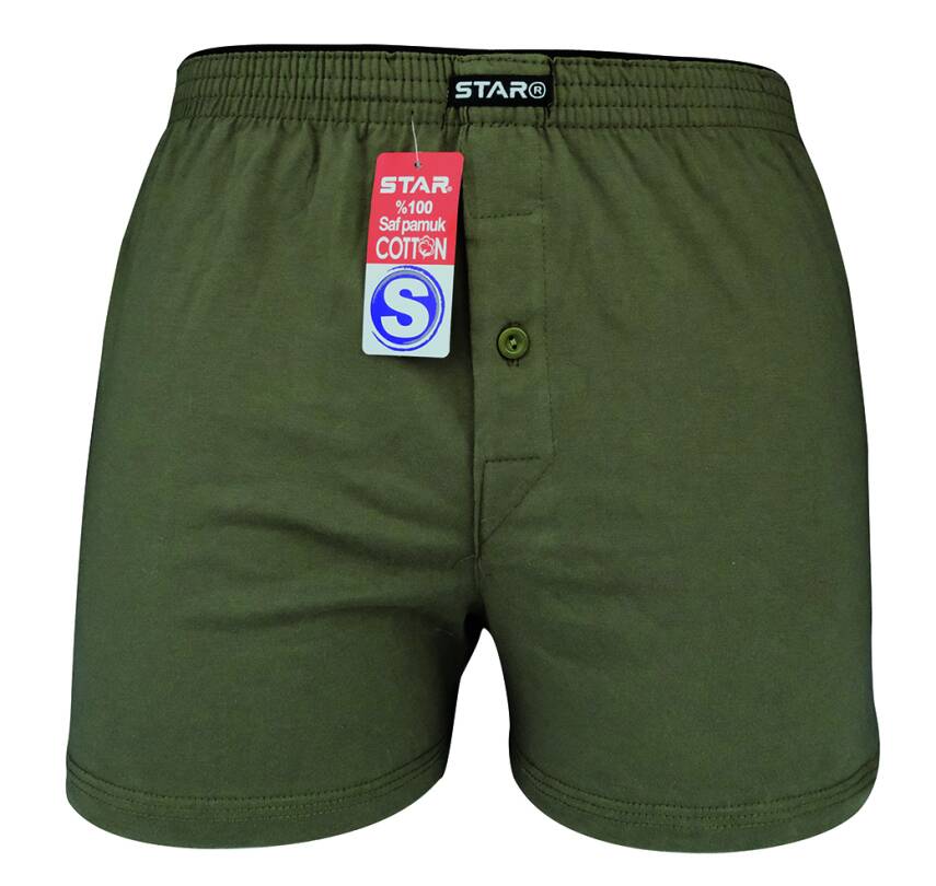 STAR DÜZ RENK %100 SAF PAMUKLU RAHAT KALIP HAVLU BEL BOXER - 1