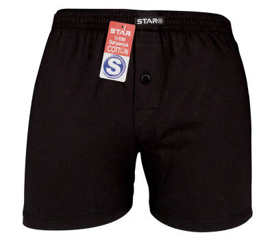 STAR DÜZ RENK %100 SAF PAMUKLU RAHAT KALIP HAVLU BEL BOXER - Star