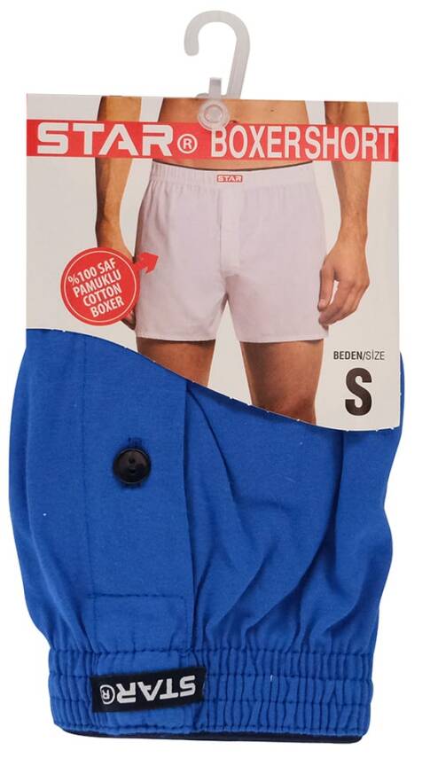 STAR DÜZ RENK %100 SAF PAMUKLU RAHAT KALIP HAVLU BEL BOXER - 2