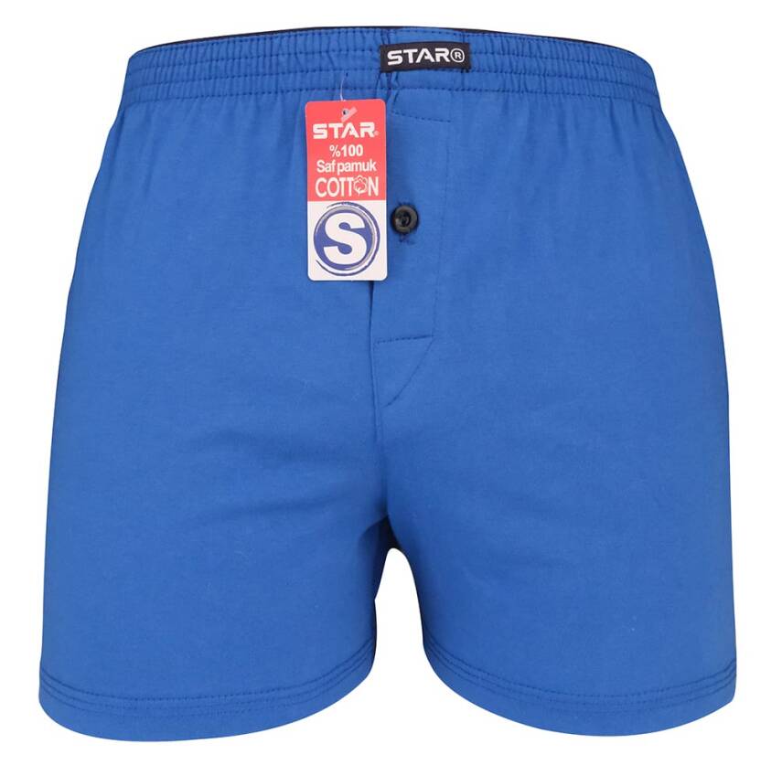 STAR DÜZ RENK %100 SAF PAMUKLU RAHAT KALIP HAVLU BEL BOXER - 1