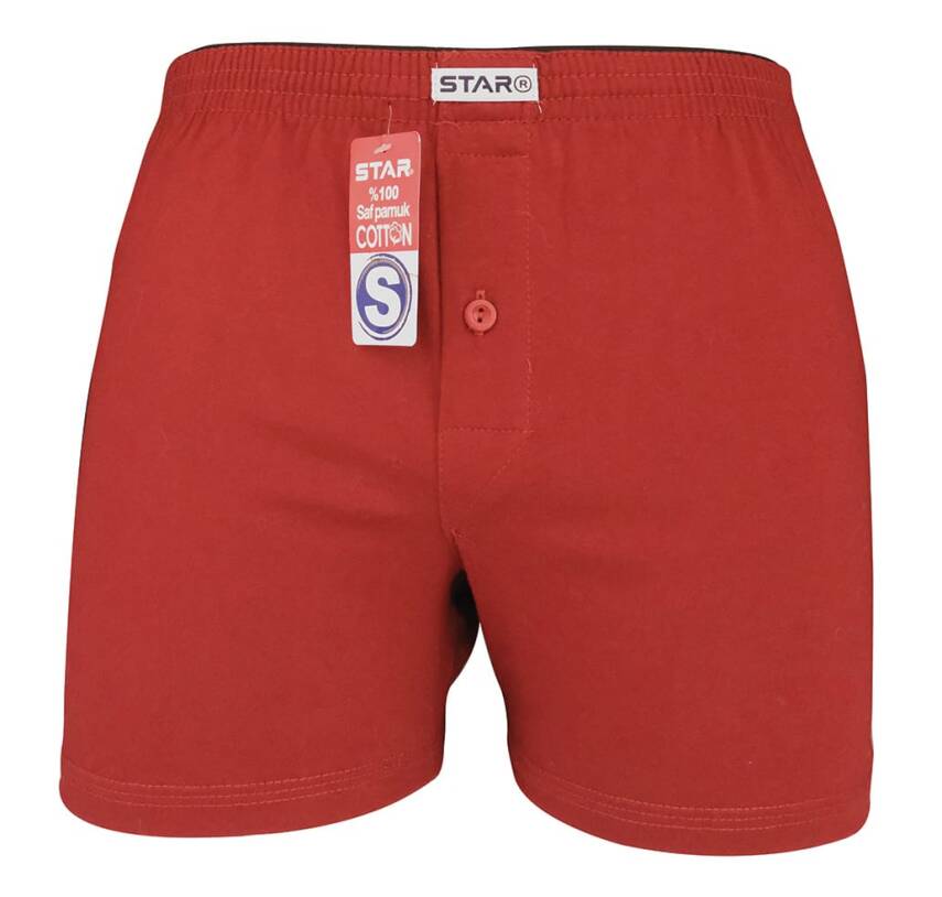 STAR DÜZ RENK %100 SAF PAMUKLU RAHAT KALIP HAVLU BEL BOXER - 1