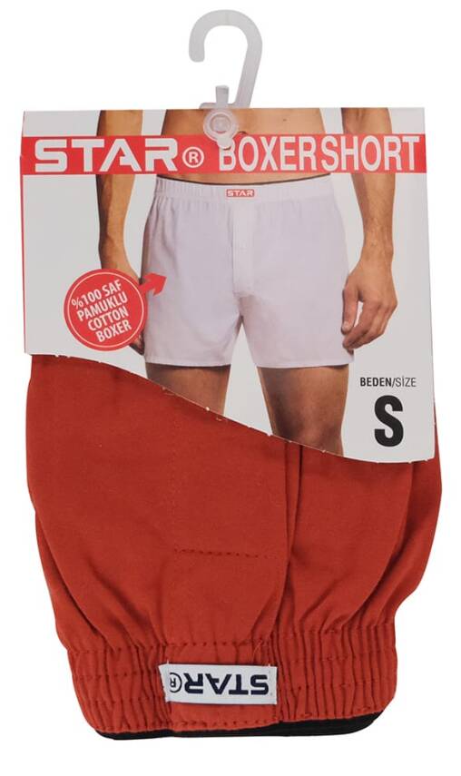 STAR DÜZ RENK %100 SAF PAMUKLU RAHAT KALIP HAVLU BEL BOXER - 2