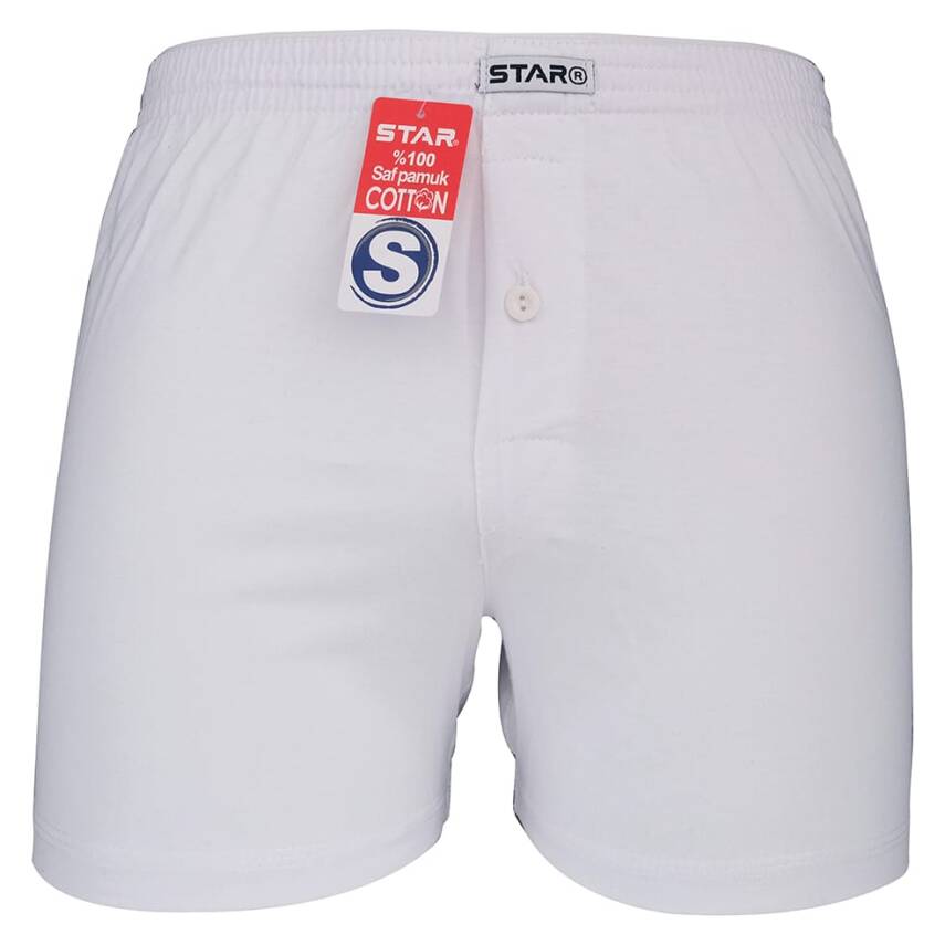 STAR DÜZ RENK %100 SAF PAMUKLU RAHAT KALIP HAVLU BEL BOXER - 1