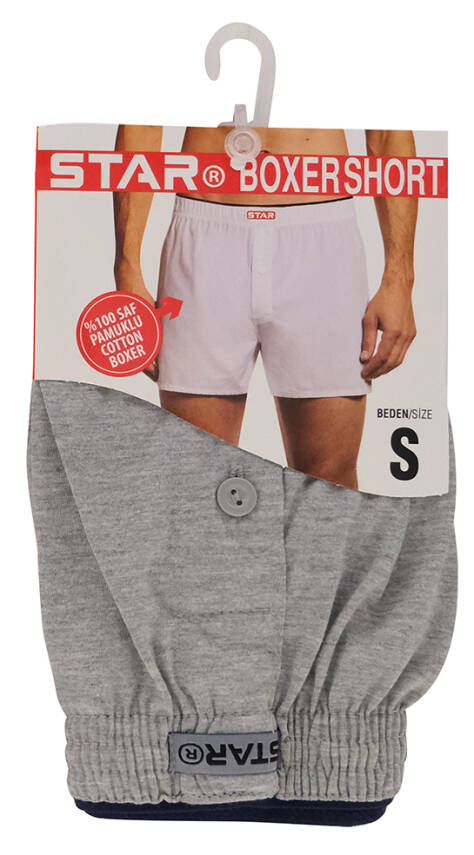 STAR DÜZ RENK %100 SAF PAMUKLU RAHAT KALIP HAVLU BEL BOXER - 2