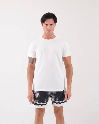 STAR ERKEK BEYAZ REGULAR KESİM BASİC T-SHİRT - Star