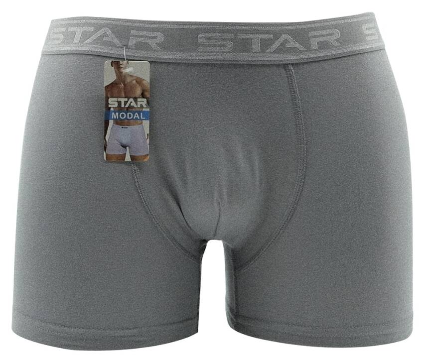 STAR ERKEK GRİ MODAL KEMERLİ BOXER - 2