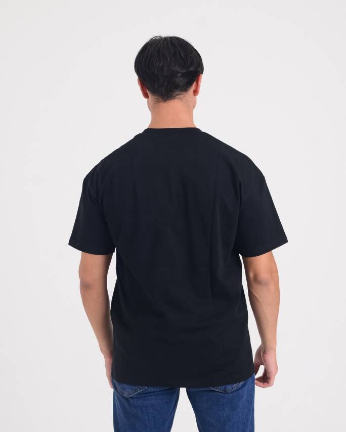 STAR ERKEK OVERSİZE STAR PARİS BASKILI T-SHİRT - 3