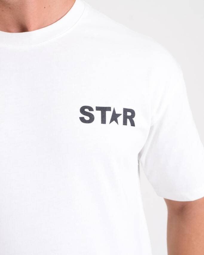 STAR ERKEK OVERSİZE YARIM YILDIZ BASKILI T-SHİRT - 2