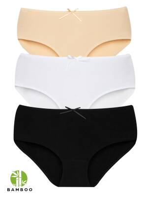 STAR KADIN 3 LÜ ASORTİ ORGANİK BAMBU BATO KÜLOT 