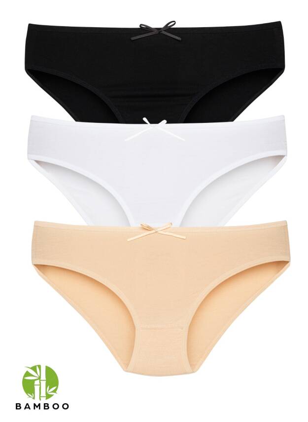 STAR KADIN 3 LÜ ASORTİ ORGANİK BAMBU BİKİNİ KÜLOT - 1