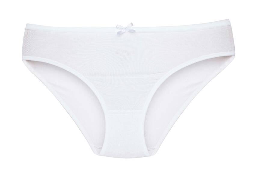 STAR KADIN 3 LÜ BEYAZ ORGANİK BAMBU BİKİNİ KÜLOT - 2