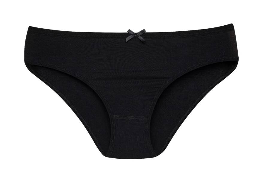 STAR KADIN 3 LÜ SİYAH ORGANİK BAMBU BİKİNİ KÜLOT - 2