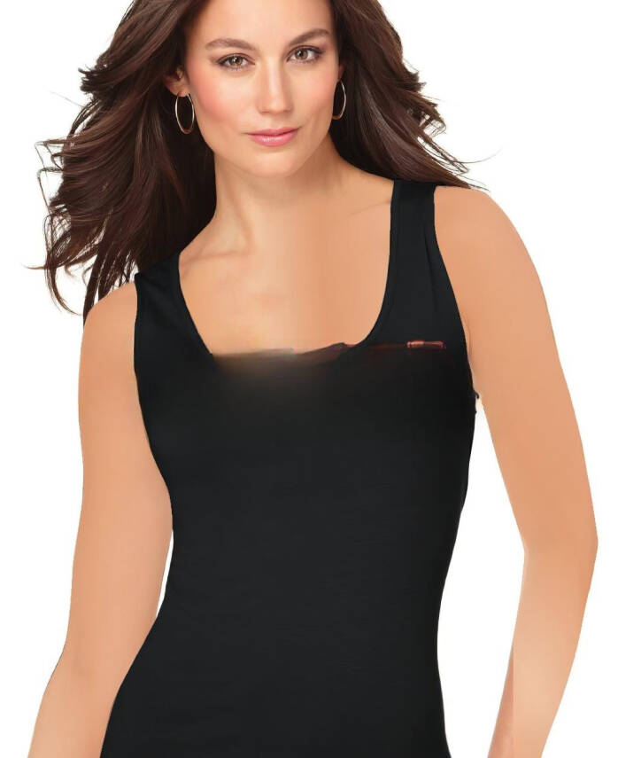 STAR KADIN SİYAH SAF PAMUK GENİŞ ASKILI ATLET - 2