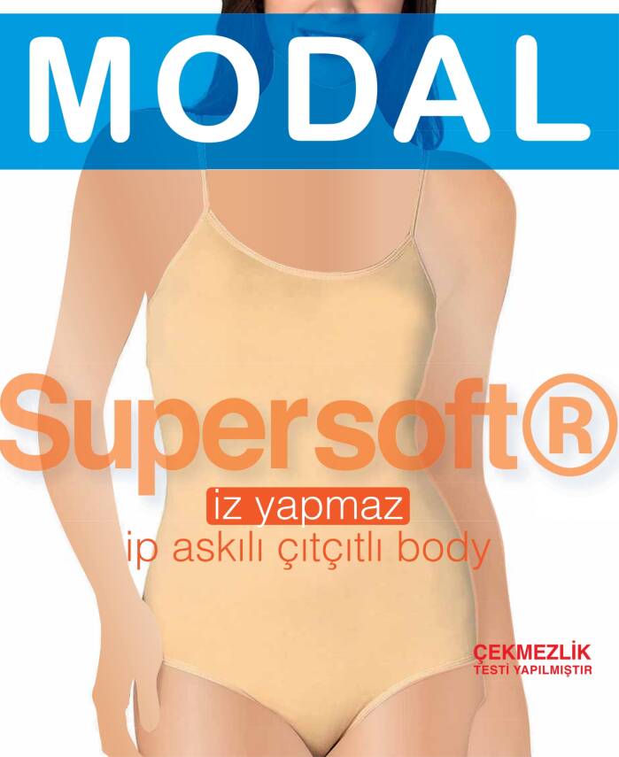 STAR KADIN TEN M0DAL İP ASKILI ÇITÇITLI BODY - 1