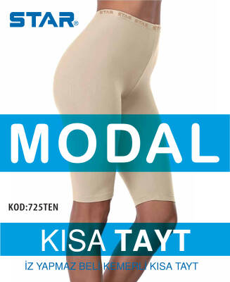 STAR KADIN TEN MODAL DİZ ÜSTÜ KISA TAYT - Star