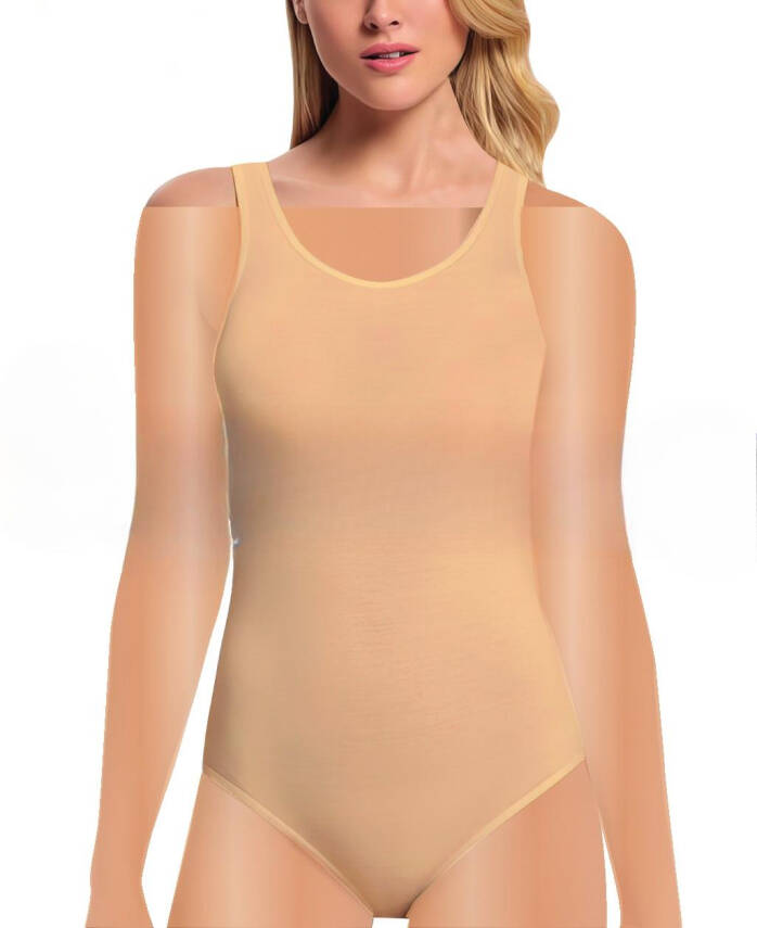 STAR KADIN TEN MODAL GENİŞ ASKILI ÇITÇITLI BODY - 2