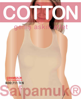 STAR KADIN TEN SAF PAMUK GENİŞ ASKILI ATLET - Star