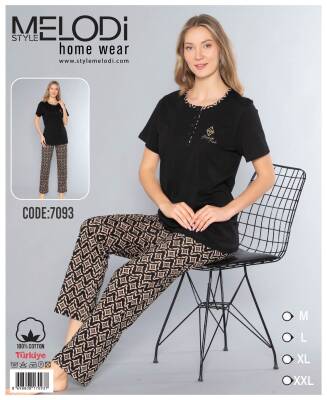 STAR MELODİ KADIN KISAKOL 3 DÜĞME ALTI UZUN PİJAMA TAKIM 70 - STAR MELODİ