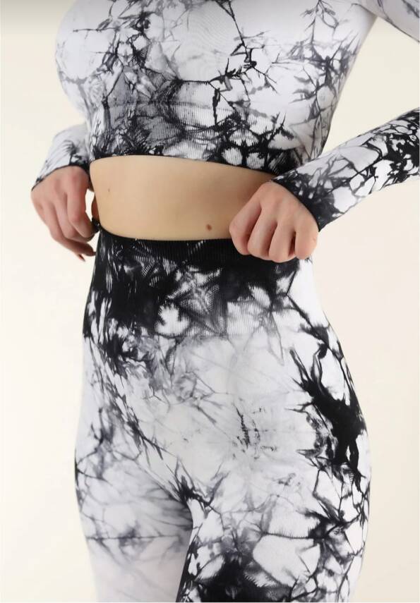 STAR ŞIMART KADIN BEYAZ KALÇASI BÜZGÜLÜ FİTNESS SPOR TAKIM - 3