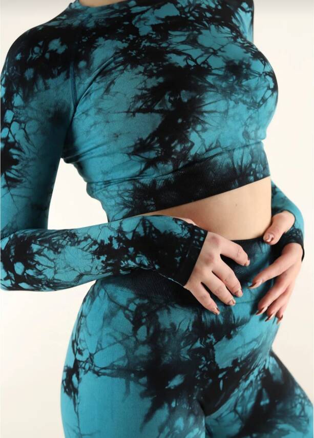 STAR ŞIMART KADIN İNDİGO KALÇASI BÜZGÜLÜ FİTNESS SPOR TAKIM - 2