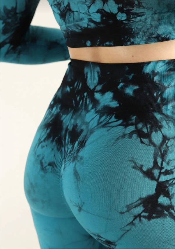 STAR ŞIMART KADIN İNDİGO KALÇASI BÜZGÜLÜ FİTNESS SPOR TAKIM - 4