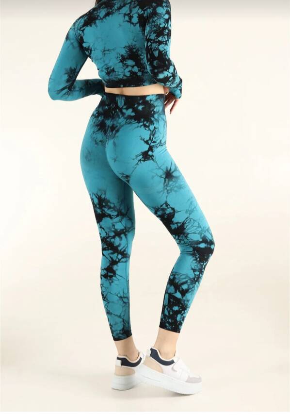 STAR ŞIMART KADIN İNDİGO KALÇASI BÜZGÜLÜ FİTNESS SPOR TAKIM - 6